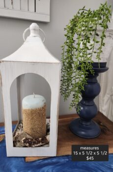 Decorative Beach-Inspired Lantern – For Display Only