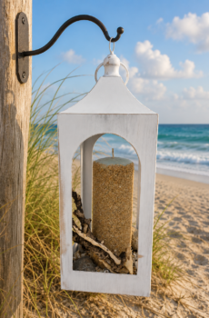 Decorative Beach-Inspired Lantern – For Display Only