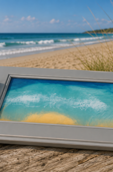 Handmade Wood & Epoxy Resin Serving Tray – Ocean Water Designs - Crafted in the USA