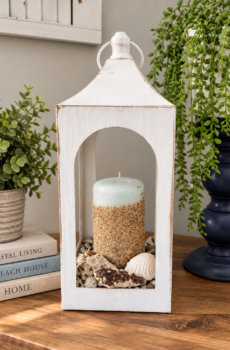 Decorative Beach-Inspired Lantern – For Display Only