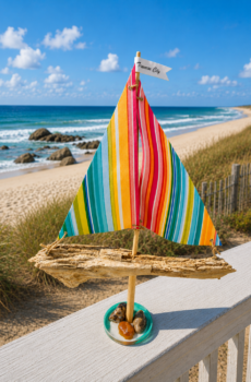 Traverse City Driftwood Sailboat Decor – Coastal Beach House Accent - Made in The USA