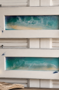 Coastal Resin Wall Hooks – Handmade Wood Decor - Crafted in the USA