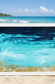 Great Lakes Inspired Abstract Water Wall Art - Made in the USA