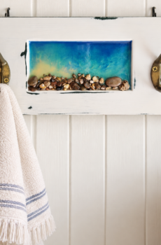 New Coastal Garment Hook Rack – Epoxy Beach Art